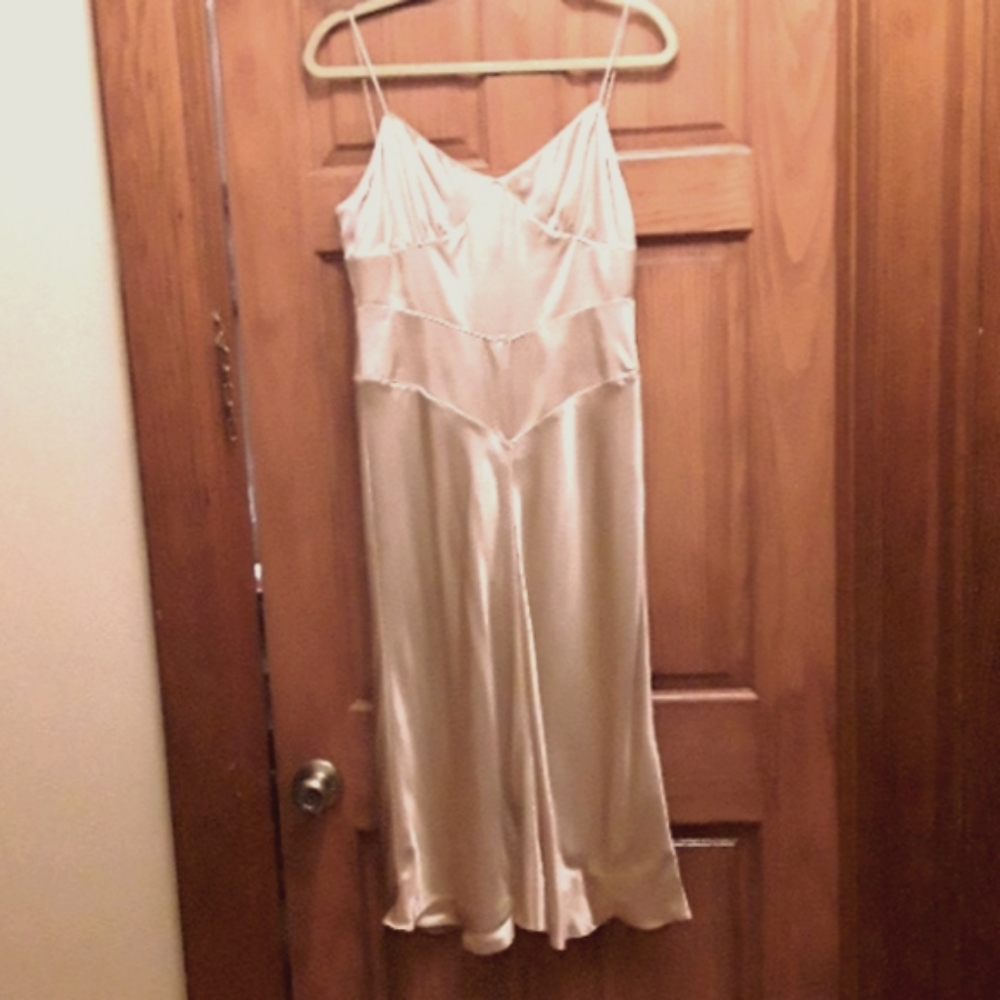 Midi slip dress champaign colored